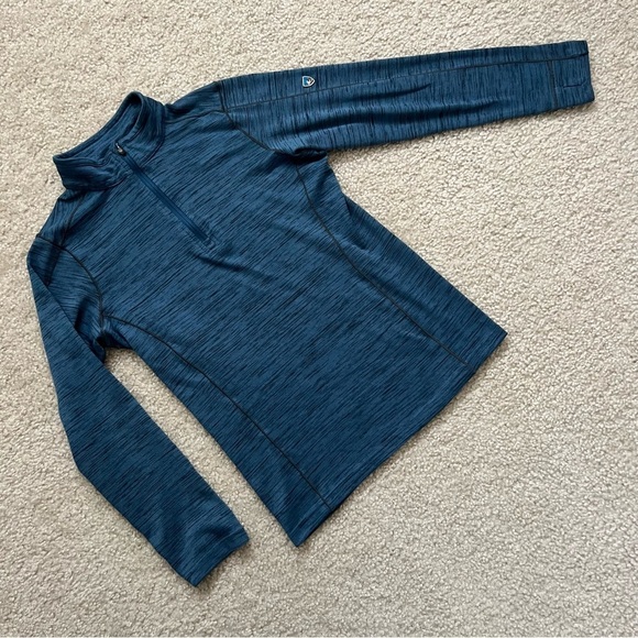 Kuhl Alloy Boy Medium (10-12) Blue 1/4 Zip Pullover Shirt Lightweight Mid Layer - Picture 3 of 16